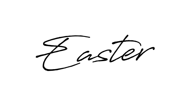 How to make Easter signature? Antro_Vectra_Bolder is a professional autograph style. Create handwritten signature for Easter name. Easter signature style 7 images and pictures png