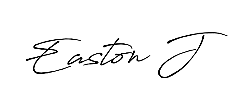 How to make Easton J signature? Antro_Vectra_Bolder is a professional autograph style. Create handwritten signature for Easton J name. Easton J signature style 7 images and pictures png