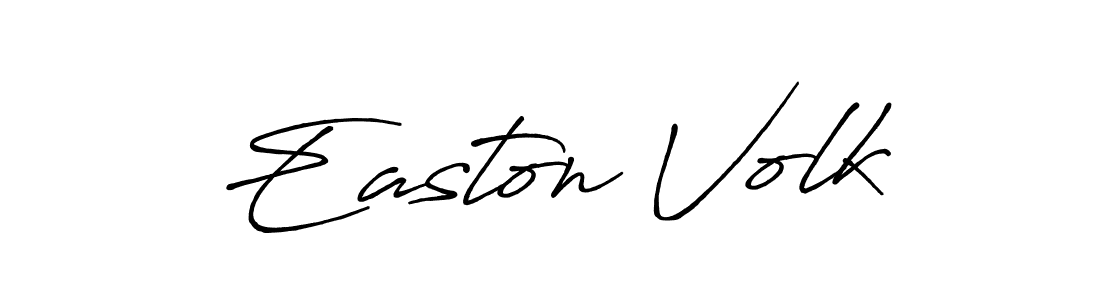 Make a short Easton Volk signature style. Manage your documents anywhere anytime using Antro_Vectra_Bolder. Create and add eSignatures, submit forms, share and send files easily. Easton Volk signature style 7 images and pictures png
