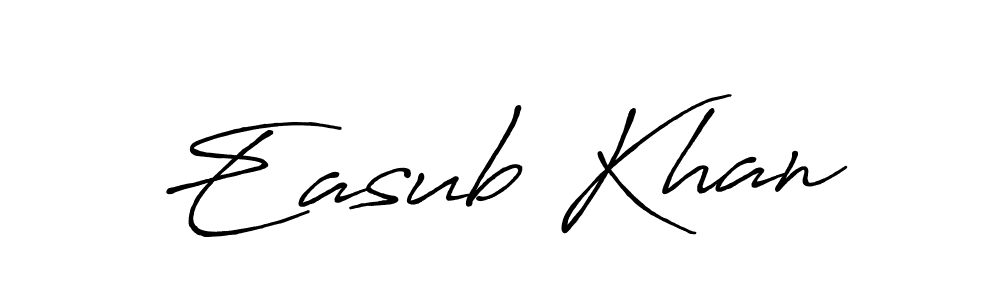 You can use this online signature creator to create a handwritten signature for the name Easub Khan. This is the best online autograph maker. Easub Khan signature style 7 images and pictures png