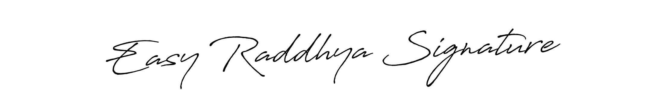 Make a short Easy Raddhya Signature signature style. Manage your documents anywhere anytime using Antro_Vectra_Bolder. Create and add eSignatures, submit forms, share and send files easily. Easy Raddhya Signature signature style 7 images and pictures png