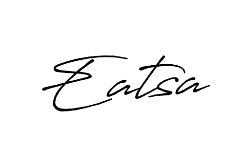 How to make Eatsa name signature. Use Antro_Vectra_Bolder style for creating short signs online. This is the latest handwritten sign. Eatsa signature style 7 images and pictures png