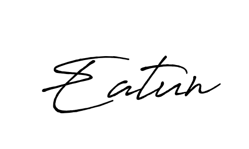 You should practise on your own different ways (Antro_Vectra_Bolder) to write your name (Eatun) in signature. don't let someone else do it for you. Eatun signature style 7 images and pictures png