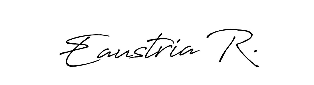 How to Draw Eaustria R. signature style? Antro_Vectra_Bolder is a latest design signature styles for name Eaustria R.. Eaustria R. signature style 7 images and pictures png