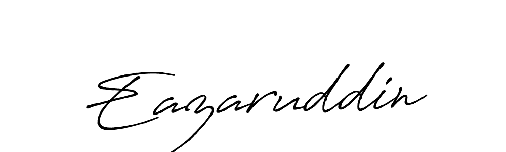 Once you've used our free online signature maker to create your best signature Antro_Vectra_Bolder style, it's time to enjoy all of the benefits that Eazaruddin name signing documents. Eazaruddin signature style 7 images and pictures png