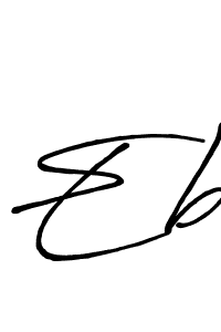 Design your own signature with our free online signature maker. With this signature software, you can create a handwritten (Antro_Vectra_Bolder) signature for name Eb. Eb signature style 7 images and pictures png