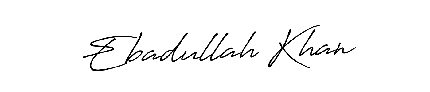 The best way (Antro_Vectra_Bolder) to make a short signature is to pick only two or three words in your name. The name Ebadullah Khan include a total of six letters. For converting this name. Ebadullah Khan signature style 7 images and pictures png