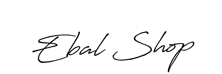 Make a beautiful signature design for name Ebal Shop. With this signature (Antro_Vectra_Bolder) style, you can create a handwritten signature for free. Ebal Shop signature style 7 images and pictures png