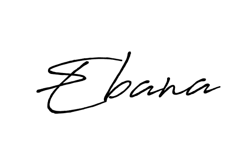 Design your own signature with our free online signature maker. With this signature software, you can create a handwritten (Antro_Vectra_Bolder) signature for name Ebana. Ebana signature style 7 images and pictures png
