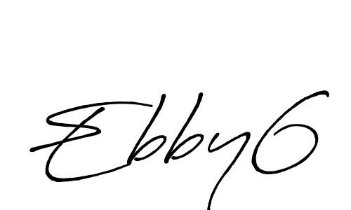 Make a beautiful signature design for name Ebby6. With this signature (Antro_Vectra_Bolder) style, you can create a handwritten signature for free. Ebby6 signature style 7 images and pictures png