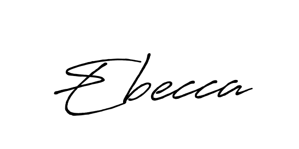 Create a beautiful signature design for name Ebecca. With this signature (Antro_Vectra_Bolder) fonts, you can make a handwritten signature for free. Ebecca signature style 7 images and pictures png