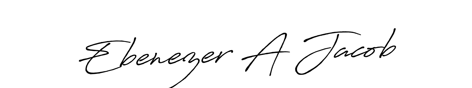 Also You can easily find your signature by using the search form. We will create Ebenezer A Jacob name handwritten signature images for you free of cost using Antro_Vectra_Bolder sign style. Ebenezer A Jacob signature style 7 images and pictures png