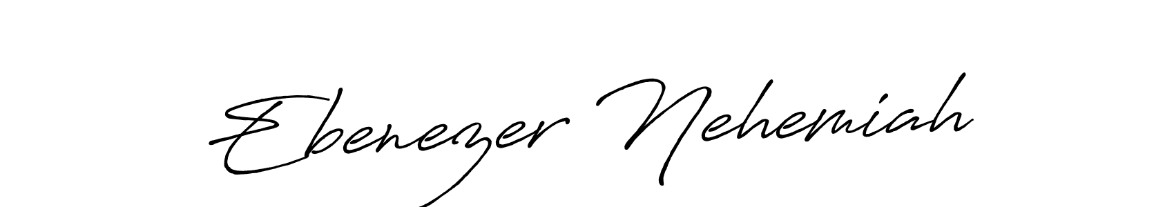 Design your own signature with our free online signature maker. With this signature software, you can create a handwritten (Antro_Vectra_Bolder) signature for name Ebenezer Nehemiah. Ebenezer Nehemiah signature style 7 images and pictures png