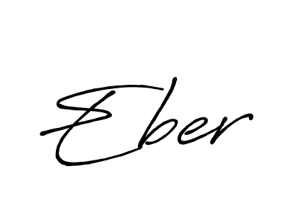 Eber stylish signature style. Best Handwritten Sign (Antro_Vectra_Bolder) for my name. Handwritten Signature Collection Ideas for my name Eber. Eber signature style 7 images and pictures png