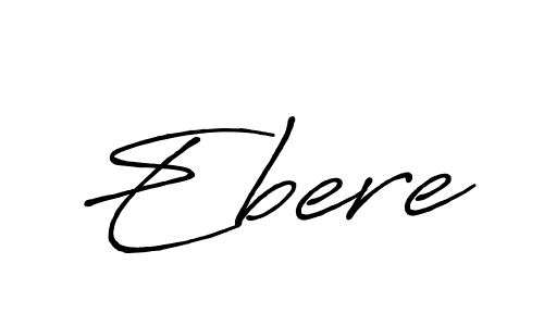 Make a beautiful signature design for name Ebere. With this signature (Antro_Vectra_Bolder) style, you can create a handwritten signature for free. Ebere signature style 7 images and pictures png