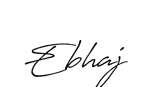 It looks lik you need a new signature style for name Ebhaj. Design unique handwritten (Antro_Vectra_Bolder) signature with our free signature maker in just a few clicks. Ebhaj signature style 7 images and pictures png
