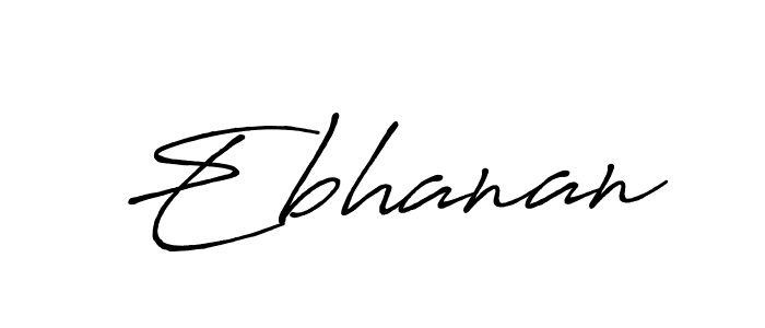 Similarly Antro_Vectra_Bolder is the best handwritten signature design. Signature creator online .You can use it as an online autograph creator for name Ebhanan. Ebhanan signature style 7 images and pictures png