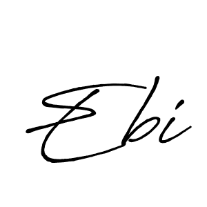 Ebi stylish signature style. Best Handwritten Sign (Antro_Vectra_Bolder) for my name. Handwritten Signature Collection Ideas for my name Ebi. Ebi signature style 7 images and pictures png