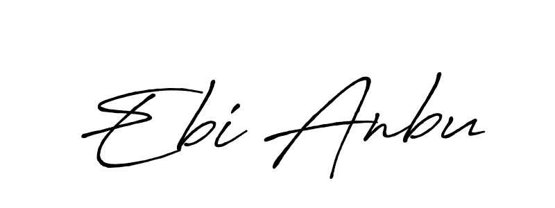 Use a signature maker to create a handwritten signature online. With this signature software, you can design (Antro_Vectra_Bolder) your own signature for name Ebi Anbu. Ebi Anbu signature style 7 images and pictures png