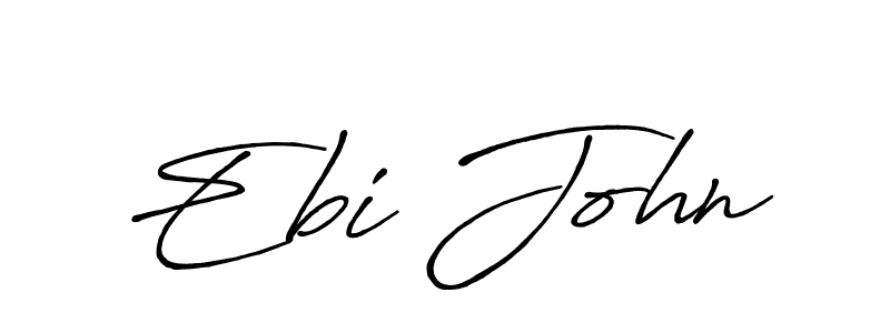 Also You can easily find your signature by using the search form. We will create Ebi John name handwritten signature images for you free of cost using Antro_Vectra_Bolder sign style. Ebi John signature style 7 images and pictures png