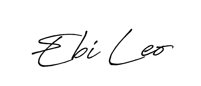 Design your own signature with our free online signature maker. With this signature software, you can create a handwritten (Antro_Vectra_Bolder) signature for name Ebi Leo. Ebi Leo signature style 7 images and pictures png