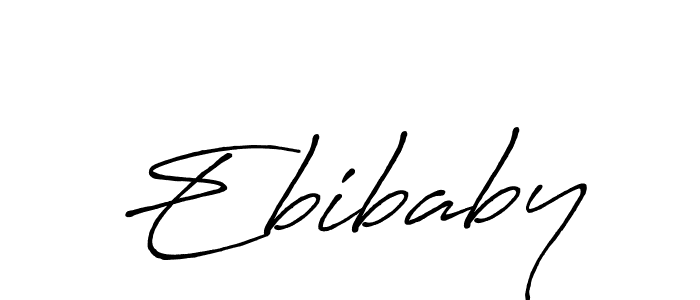 Make a beautiful signature design for name Ebibaby. With this signature (Antro_Vectra_Bolder) style, you can create a handwritten signature for free. Ebibaby signature style 7 images and pictures png