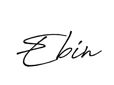 Make a beautiful signature design for name Ebin. With this signature (Antro_Vectra_Bolder) style, you can create a handwritten signature for free. Ebin signature style 7 images and pictures png