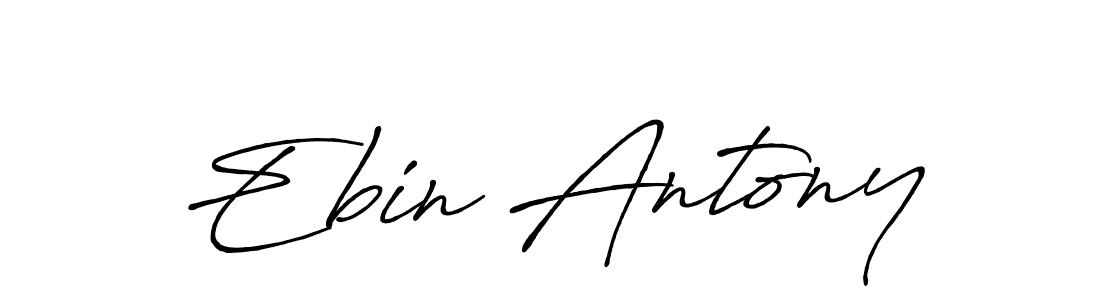 Make a beautiful signature design for name Ebin Antony. Use this online signature maker to create a handwritten signature for free. Ebin Antony signature style 7 images and pictures png