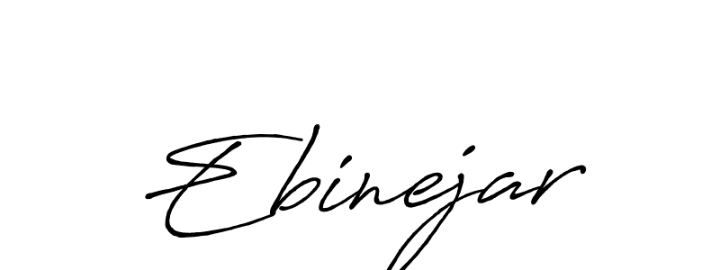 Design your own signature with our free online signature maker. With this signature software, you can create a handwritten (Antro_Vectra_Bolder) signature for name Ebinejar. Ebinejar signature style 7 images and pictures png