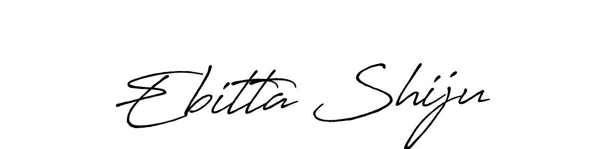 Antro_Vectra_Bolder is a professional signature style that is perfect for those who want to add a touch of class to their signature. It is also a great choice for those who want to make their signature more unique. Get Ebitta Shiju name to fancy signature for free. Ebitta Shiju signature style 7 images and pictures png