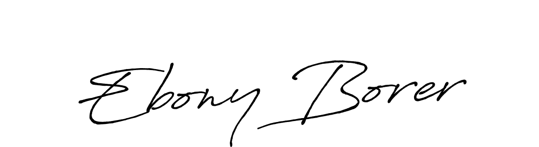 It looks lik you need a new signature style for name Ebony Borer. Design unique handwritten (Antro_Vectra_Bolder) signature with our free signature maker in just a few clicks. Ebony Borer signature style 7 images and pictures png