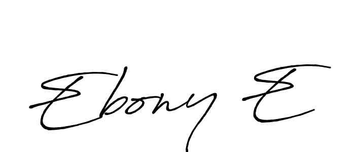 if you are searching for the best signature style for your name Ebony E. so please give up your signature search. here we have designed multiple signature styles  using Antro_Vectra_Bolder. Ebony E signature style 7 images and pictures png