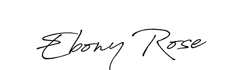 Antro_Vectra_Bolder is a professional signature style that is perfect for those who want to add a touch of class to their signature. It is also a great choice for those who want to make their signature more unique. Get Ebony Rose name to fancy signature for free. Ebony Rose signature style 7 images and pictures png