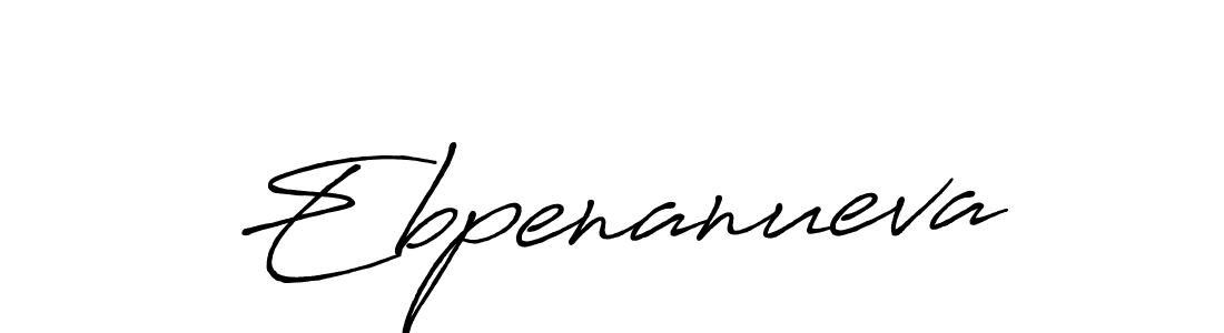 Create a beautiful signature design for name Ebpenanueva. With this signature (Antro_Vectra_Bolder) fonts, you can make a handwritten signature for free. Ebpenanueva signature style 7 images and pictures png