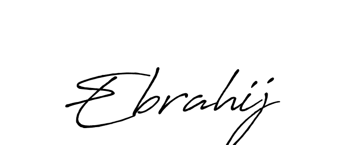 How to make Ebrahij signature? Antro_Vectra_Bolder is a professional autograph style. Create handwritten signature for Ebrahij name. Ebrahij signature style 7 images and pictures png