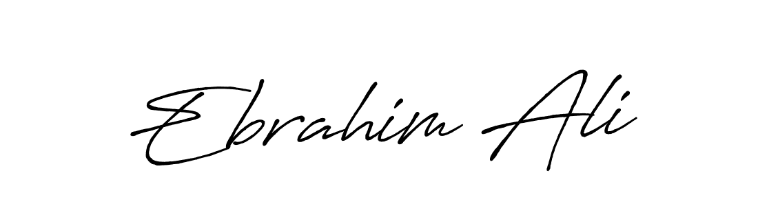 Design your own signature with our free online signature maker. With this signature software, you can create a handwritten (Antro_Vectra_Bolder) signature for name Ebrahim Ali. Ebrahim Ali signature style 7 images and pictures png