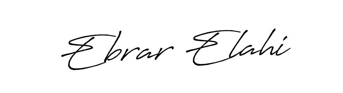How to Draw Ebrar Elahi signature style? Antro_Vectra_Bolder is a latest design signature styles for name Ebrar Elahi. Ebrar Elahi signature style 7 images and pictures png