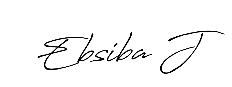 Also we have Ebsiba J name is the best signature style. Create professional handwritten signature collection using Antro_Vectra_Bolder autograph style. Ebsiba J signature style 7 images and pictures png
