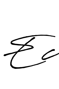 Design your own signature with our free online signature maker. With this signature software, you can create a handwritten (Antro_Vectra_Bolder) signature for name Ec. Ec signature style 7 images and pictures png