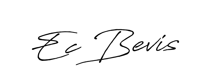 The best way (Antro_Vectra_Bolder) to make a short signature is to pick only two or three words in your name. The name Ec Bevis include a total of six letters. For converting this name. Ec Bevis signature style 7 images and pictures png