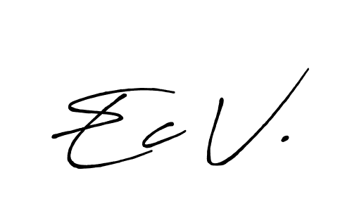 Once you've used our free online signature maker to create your best signature Antro_Vectra_Bolder style, it's time to enjoy all of the benefits that Ec V. name signing documents. Ec V. signature style 7 images and pictures png