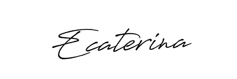 Create a beautiful signature design for name Ecaterina. With this signature (Antro_Vectra_Bolder) fonts, you can make a handwritten signature for free. Ecaterina signature style 7 images and pictures png
