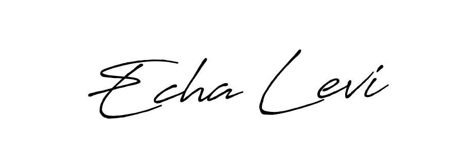 How to make Echa Levi name signature. Use Antro_Vectra_Bolder style for creating short signs online. This is the latest handwritten sign. Echa Levi signature style 7 images and pictures png