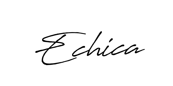 Create a beautiful signature design for name Echica. With this signature (Antro_Vectra_Bolder) fonts, you can make a handwritten signature for free. Echica signature style 7 images and pictures png