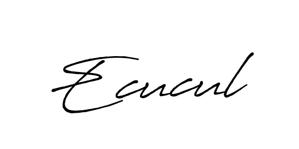 Also we have Ecucul name is the best signature style. Create professional handwritten signature collection using Antro_Vectra_Bolder autograph style. Ecucul signature style 7 images and pictures png