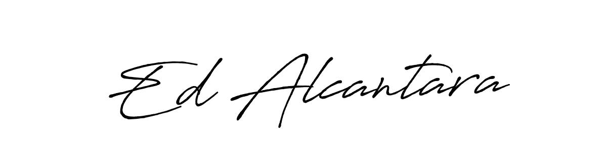 How to make Ed Alcantara name signature. Use Antro_Vectra_Bolder style for creating short signs online. This is the latest handwritten sign. Ed Alcantara signature style 7 images and pictures png