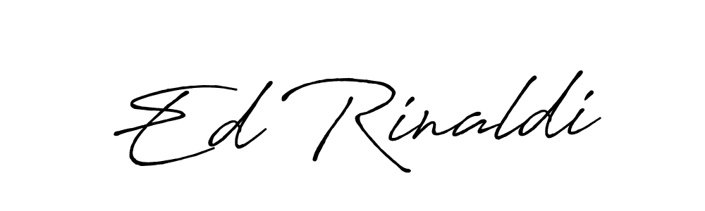 Create a beautiful signature design for name Ed Rinaldi. With this signature (Antro_Vectra_Bolder) fonts, you can make a handwritten signature for free. Ed Rinaldi signature style 7 images and pictures png