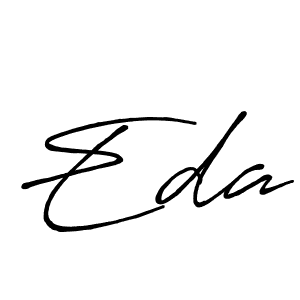 Eda stylish signature style. Best Handwritten Sign (Antro_Vectra_Bolder) for my name. Handwritten Signature Collection Ideas for my name Eda. Eda signature style 7 images and pictures png