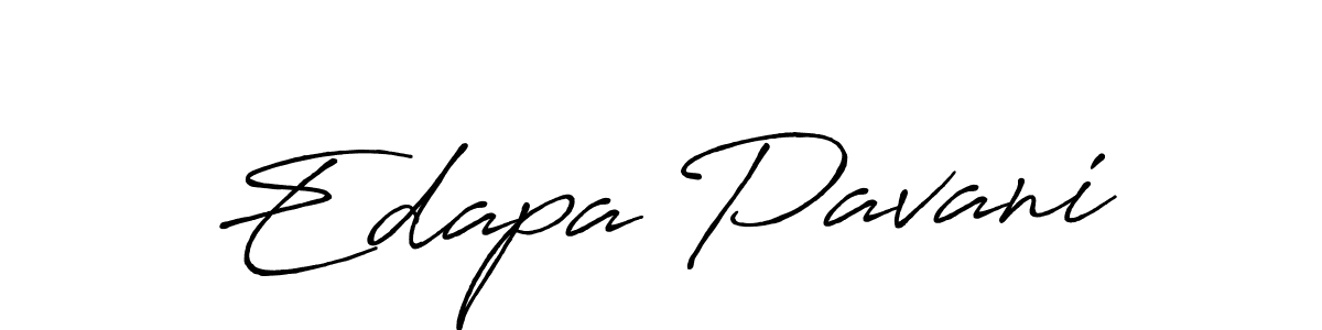 How to Draw Edapa Pavani signature style? Antro_Vectra_Bolder is a latest design signature styles for name Edapa Pavani. Edapa Pavani signature style 7 images and pictures png