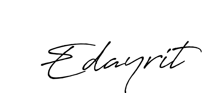 Design your own signature with our free online signature maker. With this signature software, you can create a handwritten (Antro_Vectra_Bolder) signature for name Edayrit. Edayrit signature style 7 images and pictures png
